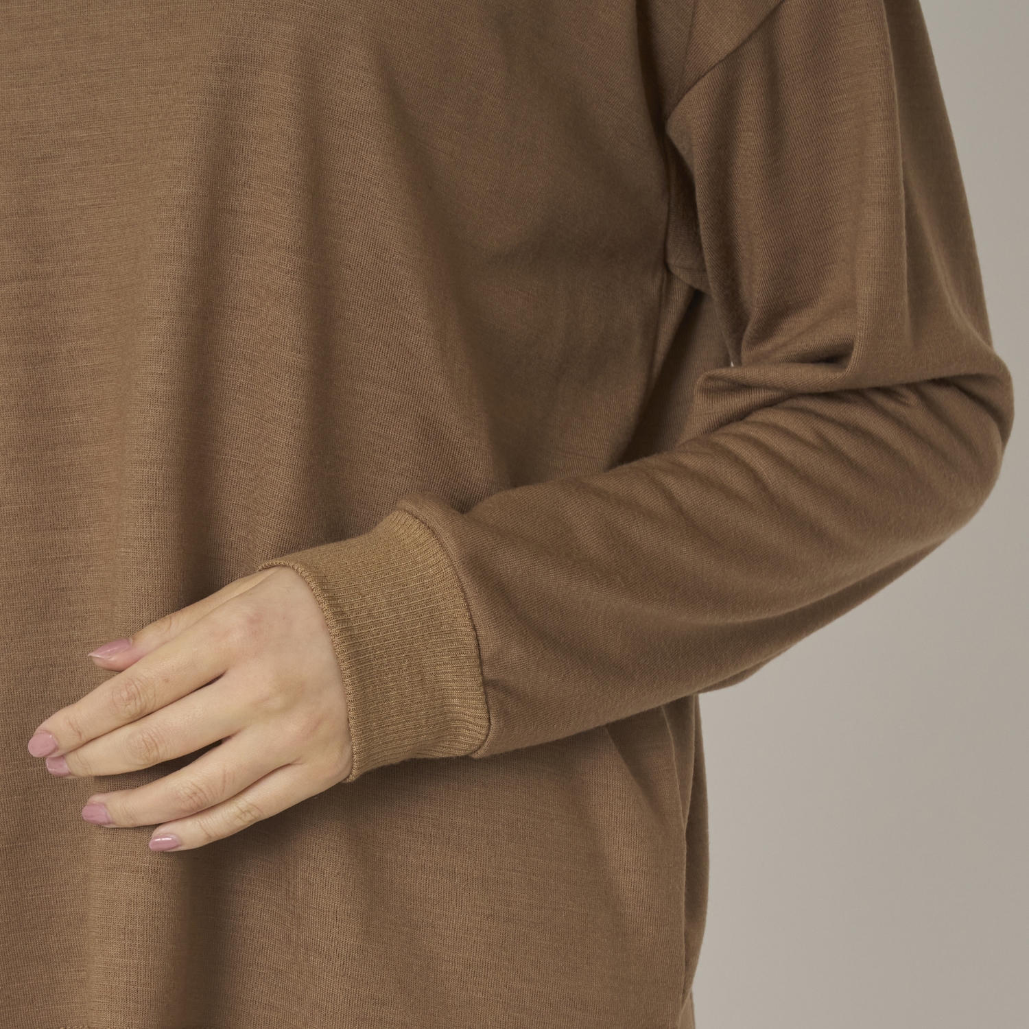 sohi/ウォッシャブルウール天竺プルオーバー